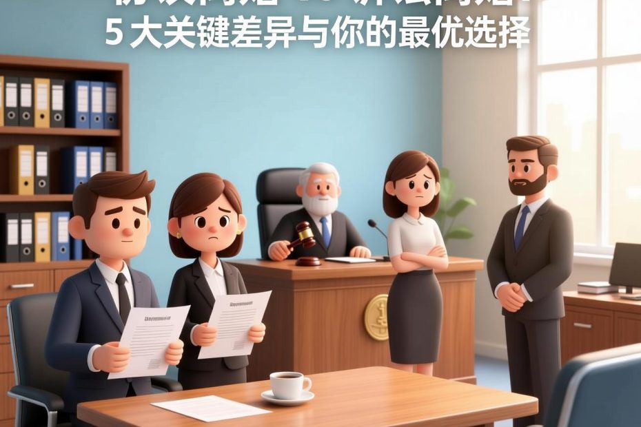 协议离婚 vs 诉讼离婚：5大关键差异与你的最优选择